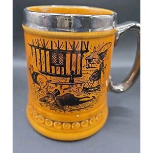 Princess House Earthenware Beer Stein Mug Made in England Drinking Poem